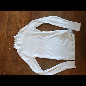 A White Long Sleeve Hollister Turtleneck